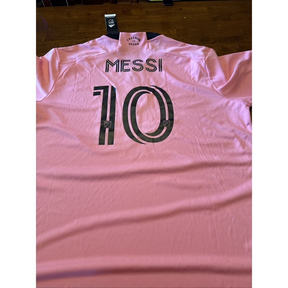 Adidas Inter Miami CF Lionel Messi Pink Home Soccer Jersey Men's Size XXL NWT